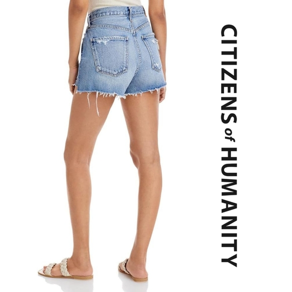 Citizens of Humanity Women's Marlow Vintage Fit Shorts, Cape Cod, Blue, Size 25 - Picture 2 of 2